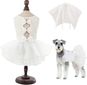 ASENKU Dog Dress, Dog Wedding Dress...