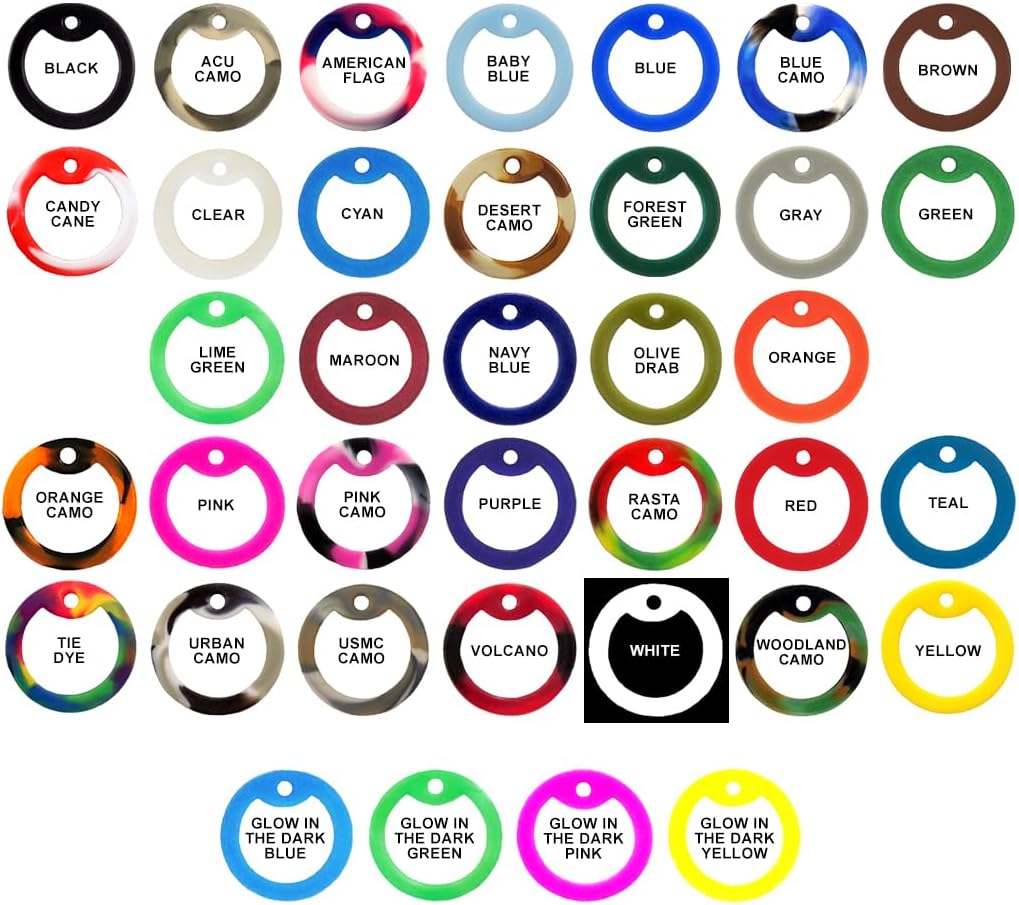 Personalized Military Dog Tags, 304 Stainless Steel, with Silencers and 304 Stainless Steel Military Chains, Replacement ID Tags for Active Duty Soldiers and Veterans - Image 3