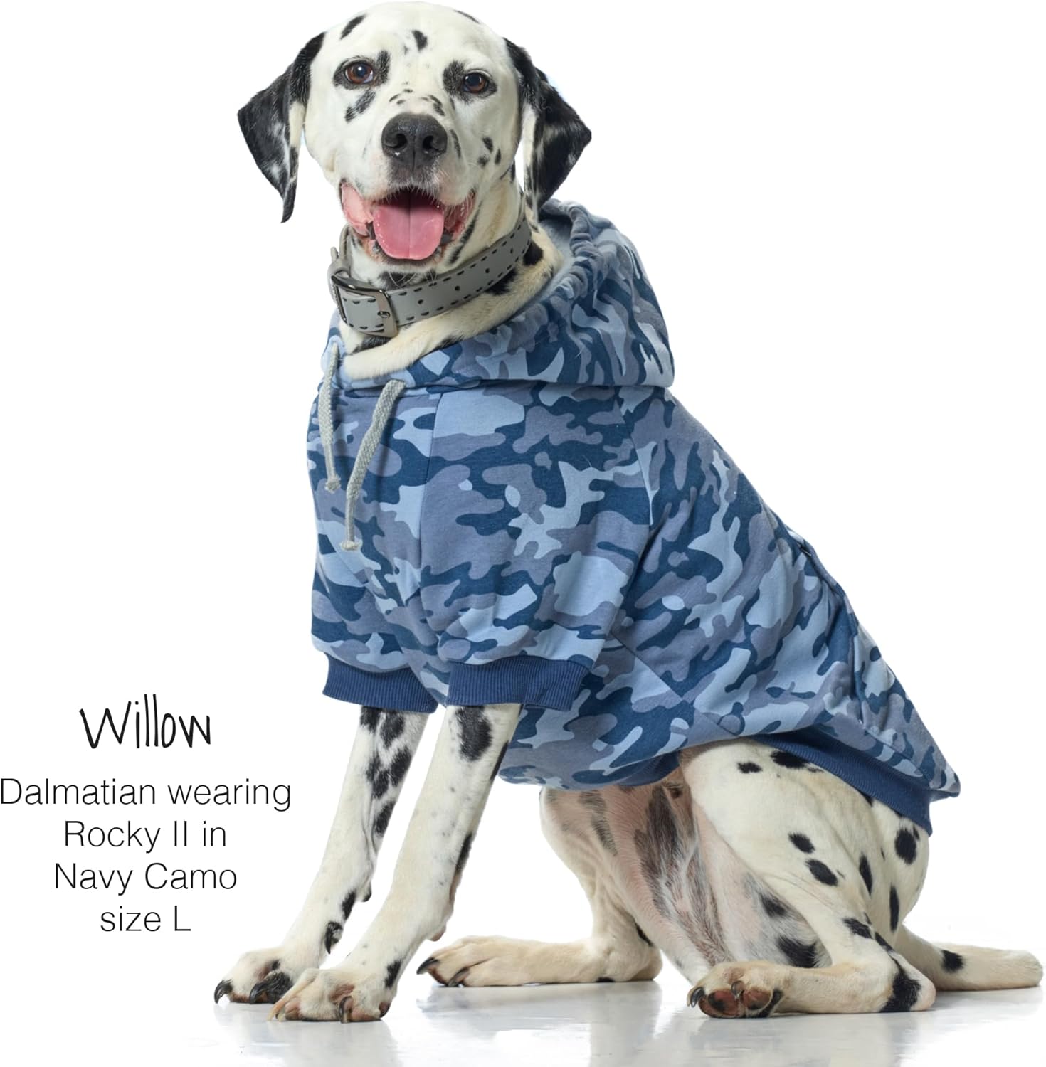Pet Passion Rocky II - The Extra Comfy Hoodie, Organic Cotton and Recycled Poly Dog Hoodie Pet Coat Sweater for Small, Medium, Large Dogs, Navy Camo, XX-Large - Image 5