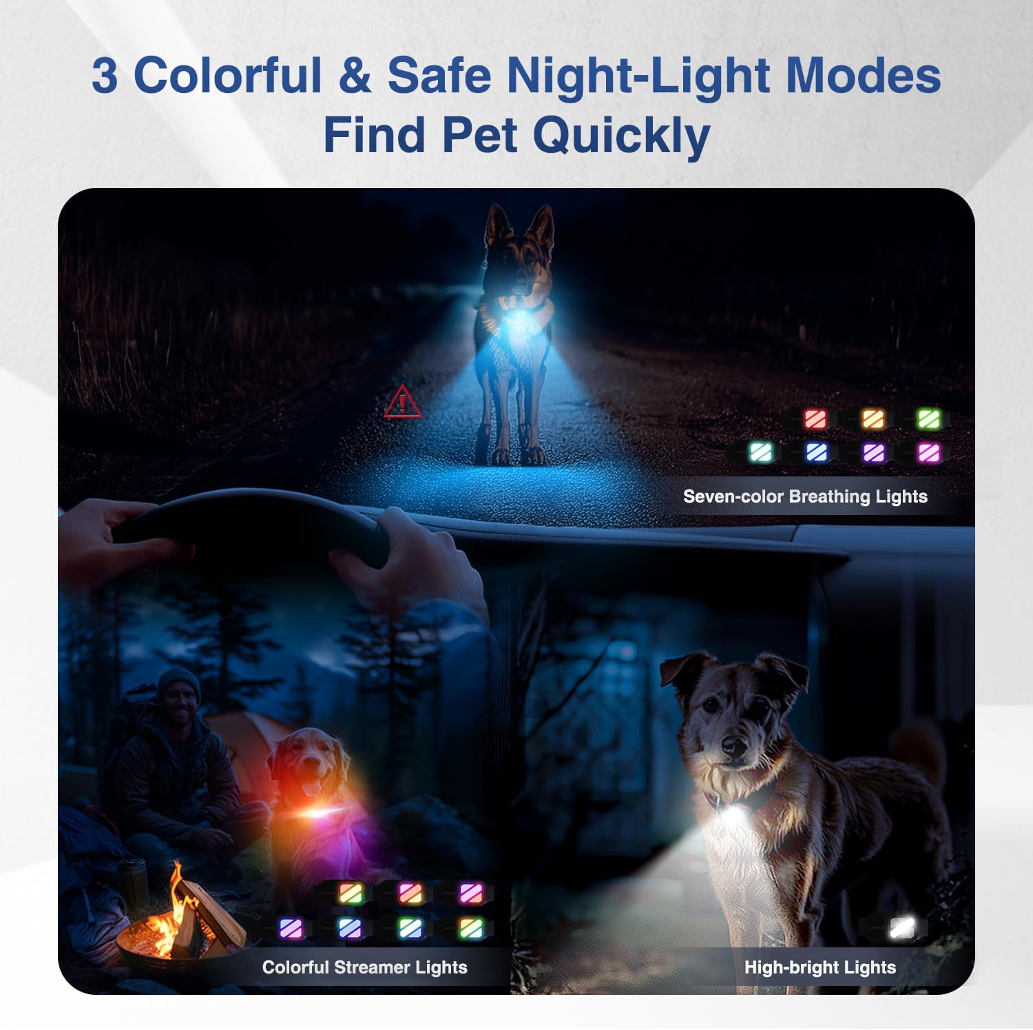 Dog Shock Collar - 4200FT Dog Training Collar with Remote for 20-140lbs Dogs, Innovative E Collar for Dogs Training with 4 Training Modes, Rechargeable Electric E-Collar for Large Dogs - Image 2