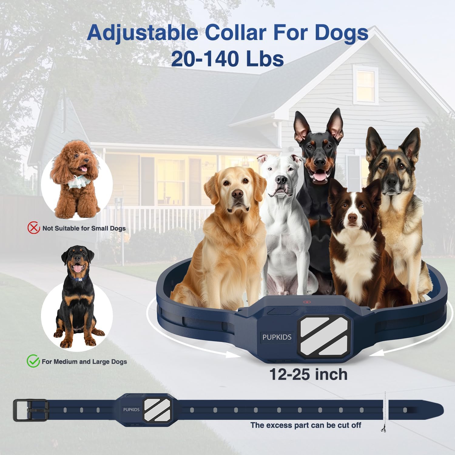 Dog Shock Collar - 4200FT Dog Training Collar with Remote for 20-140lbs Dogs, Innovative E Collar for Dogs Training with 4 Training Modes, Rechargeable Electric E-Collar for Large Dogs - Image 4