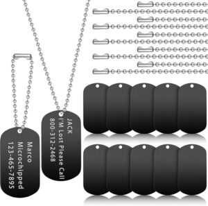 20 Pieces Military Dog Tags Set Inc...