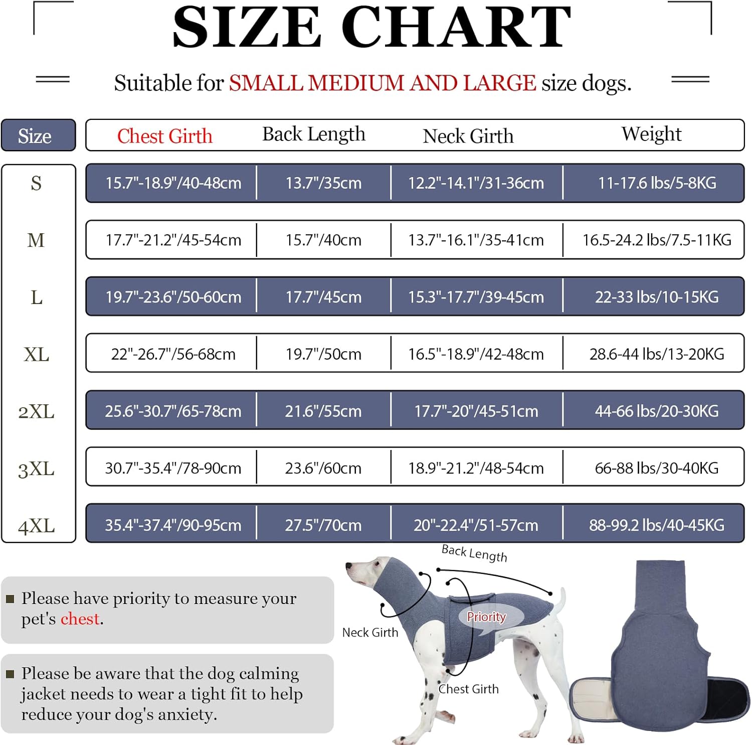 ROZKITCH Calming Hoodie for Dogs, Dog Sweatshirts for Medium Dogs with Hoodie Soft Ears Cover Wrap, Anti Itch Pet Shirt for Fireworks Travel Vet Visit, Anxiety Vest Blue M - Image 2