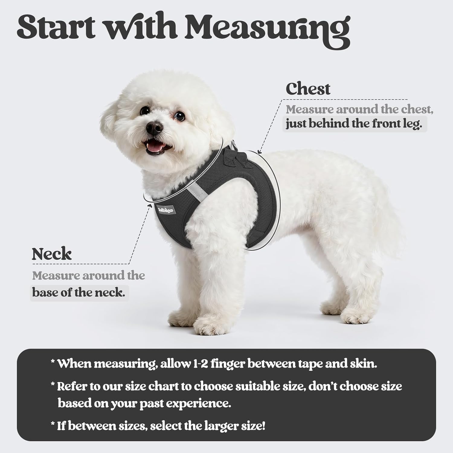 rabbitgoo Dog Harness Small Sized and Leash Set, Step in Soft Light Puppy Vest, Breathable Mesh Pet Harness, Reflective for Safe Easy Walking, Black S - Image 2