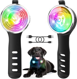 Tubasion 2-Pack Dog Lights for Nigh...