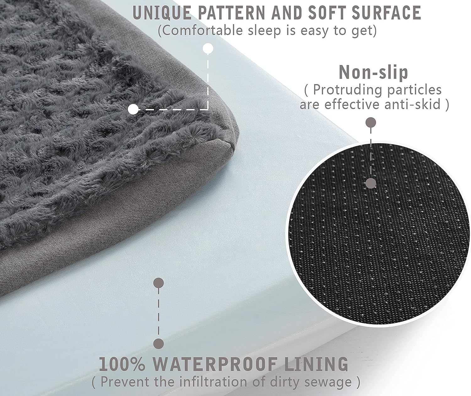 Orthopedic Memory Foam Bed for Large Dogs, Waterproof Cooling Pet Mats for Crate with Removable Washable Cover,Ideal for Arthritic Dogs, L(35inch,65Lbs) - Image 5