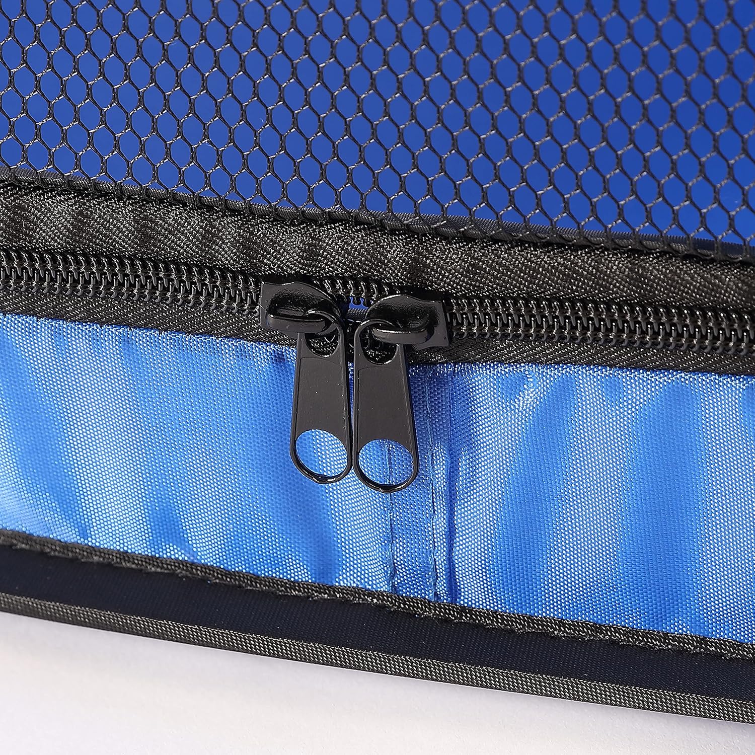 Beatrice Home Fashions Portable, Collapsible, Pop Up Kennel Travel Cat and Dog Crate, 32.5" L x 19.5" W x 19.5" H, Blue - Image 7