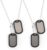 2-Piece Personalized Dog Tags, Army Dog Tags Stainless Steel Labels Military Set Suitable for Animals Lovers, Pet Fashion Style Cosplay Accessories DIY Pet Name Labels