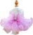 Furbabycare® Elegant Sweet Puppy Dog Blingbling Princess Skirt Pet Dog Lace Cake Camisole Tutu Dress A-Purple Medium