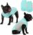 KYEESE 2Pack Dog Cooling Shirt, Breathable Dog Shirt for Small Medium Dogs Boy, Sun Protection Reflective Pet Vest, Lightweight Soft Tank Top Sleeveless Summer Dogs Clothes, Blue, XL