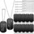 20 Pieces Military Dog Tags Set Including 10 Stainless Steel Army Blank Dog Tags 10 Steel Chains Personalized Pet Oval Pendant Necklaces for Stamping Engraving DIY Halloween Craft(Black)