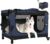 PEGIC 30IN Soft Collapsible Dog Crate w Detachable Wheels, Rolling Travel Dog Crate for Medium Breed Dogs, Portable Dog Kennel with Mesh Windows, Indoor & Outdoor Uses