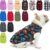 BEAUTYZOO Small Dog Sweater Fleece Vest Winter Jacket, D-Ring Leash Attachment for XS S Puppy Medium Sized Breeds Dogs, Cold Weather Dog Clothes Windproof Keep Warm, Black Bones Paw L