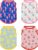 Vehomy 4-Pack Dog Summer Shirt Puppy Cat Summer Cool Sleeveless with Lemon Cherry Icecream Flamingo Patterns Dog Cooling Vest Pet Stripe Tank Tops Outfits Clothes for Small Medium Dogs XS