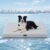 ZOMISIA Cooling Dog Bed for Crate, Q-Max>0.5 Cooling Mat with Removable Washable Cover, Orthopedic Egg Crate Foam Summer Pad for Extra Large Dogs, 41×27 Inch, Grey