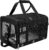 Soft Sided Cat/Dog Carrier,Collapsible Pets Travel Carriers for Pet/Puppy with Shoulder Strap & Removable Mat,Mesh Top Load Small Dogs/Cats Carry Bag Up to 17 Lbs TSA Airline Approved（Black,M）