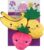 Cudlie 3 Pack Plush Dog Chew Toys – Soft Squeaky Puppy Toys for Small Dogs– 4″ Durable, Cute & Safe Pet Toy Gift Set (Food, Fruit, Farm, Zoo & Safari Animal Themes)