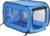 Beatrice Home Fashions Portable, Collapsible, Pop Up Kennel Travel Cat and Dog Crate, 32.5″ L x 19.5″ W x 19.5″ H, Blue