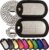 Personalized Military Dog Tags, 304 Stainless Steel, with Silencers and 304 Stainless Steel Military Chains, Replacement ID Tags for Active Duty Soldiers and Veterans