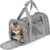 Mr. Pen- Pet Carrier, 17.5″ x 11.2″ x 11.5″, Medium Size, Gray, Portable Travel Carrier for Small Pets, Cats & Small Dogs, Breathable Mesh, Safety Inner Leash, Side Pocket & Padded Shoulder Strap